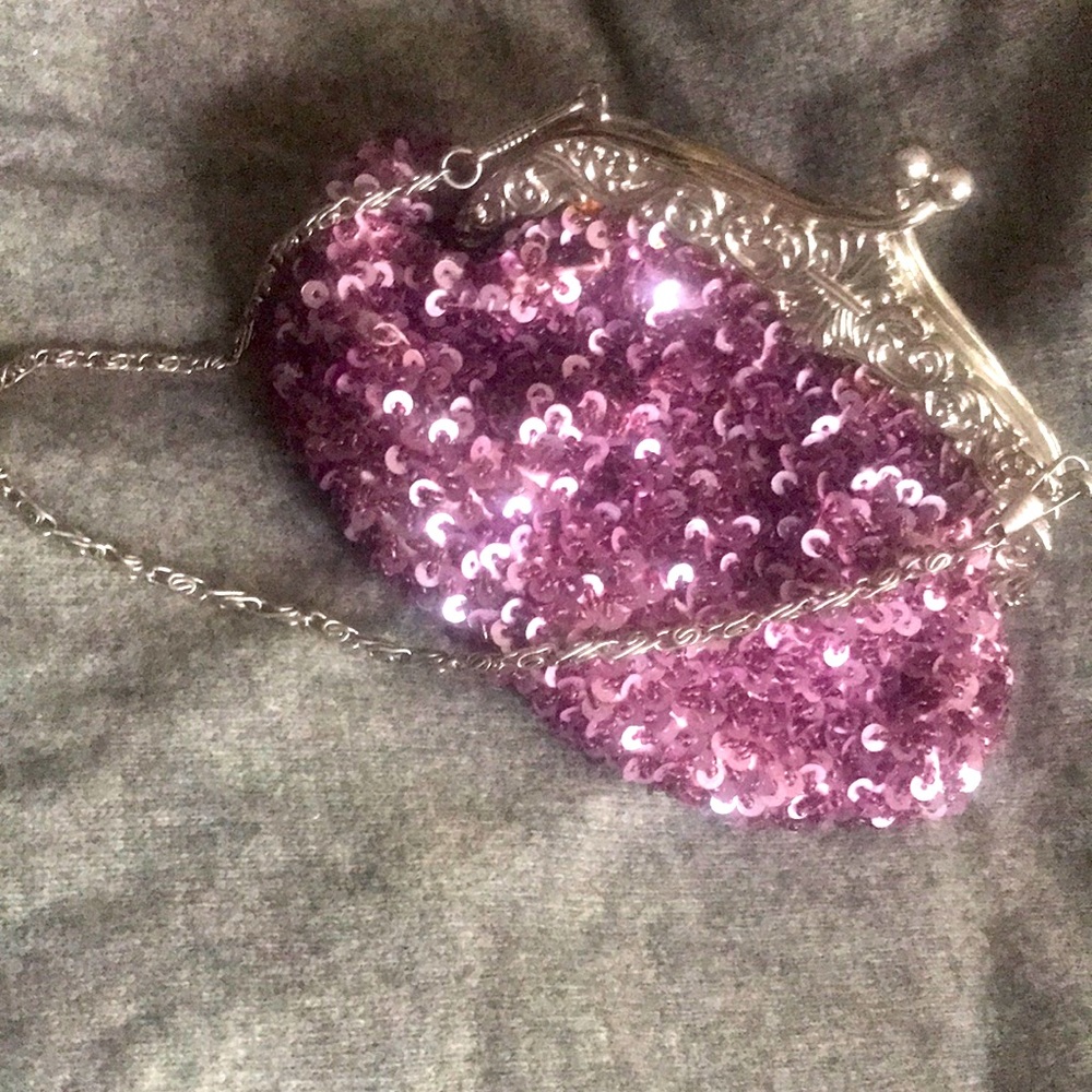 Lilac evening purse